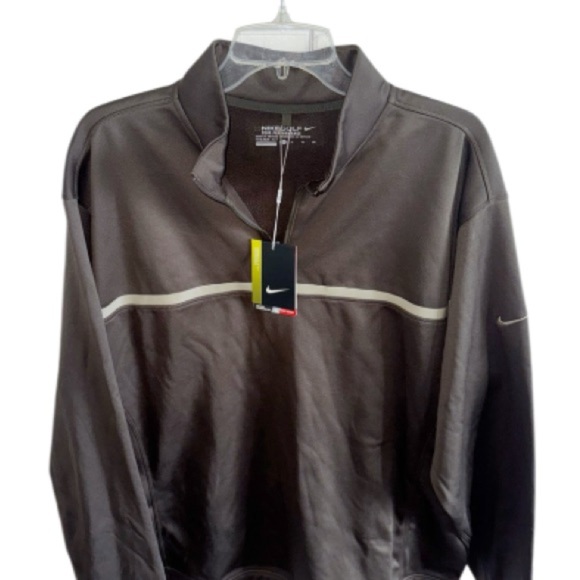 NWT Nike Golf Tour Brown Performance 1/4 Zip Lightweight Pullover Jacket Size XL - Picture 4 of 11